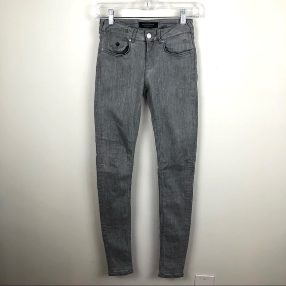 Maison Scotch La Parisienne Skinny Jeans Grey 25 - Picture 1 of 8